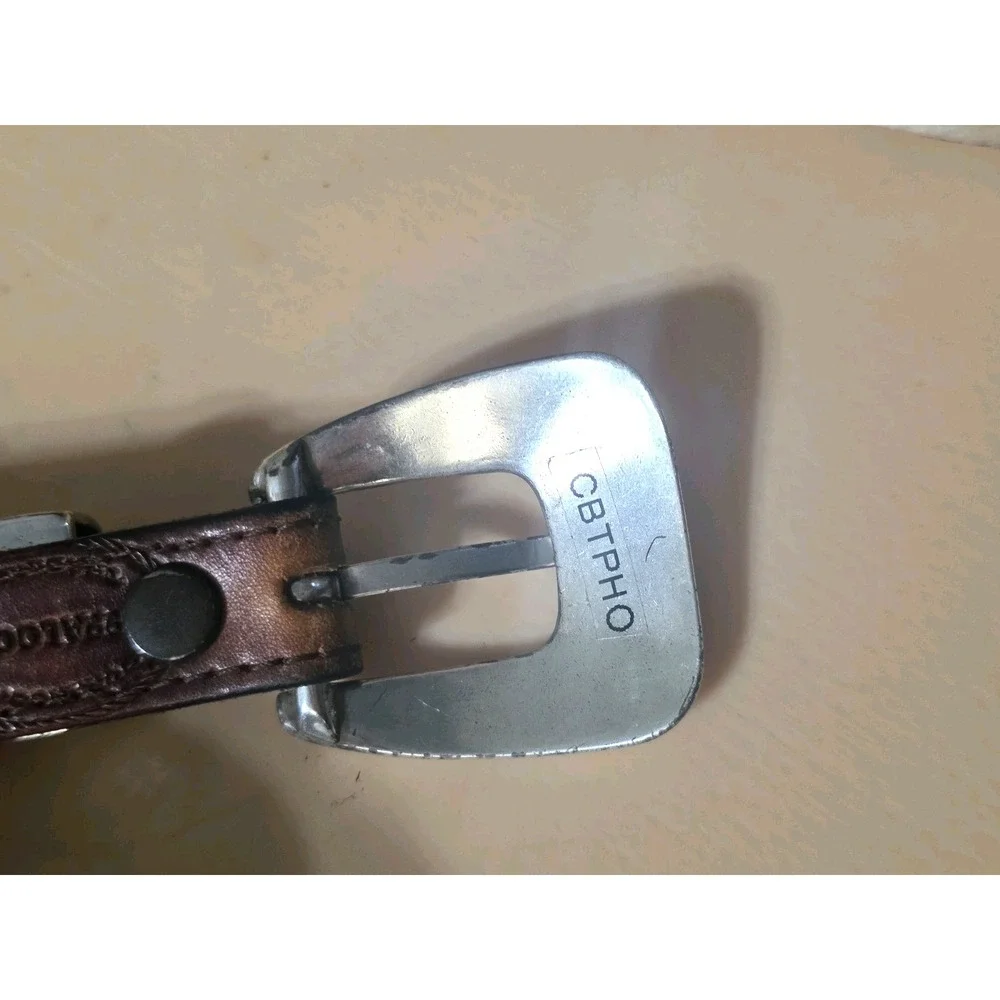Appaloosa Trading Company Genuine‎ Leather Belt Horses Conchos Size 38